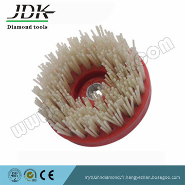 Brosse à diamant rond jdk et brosse à carbure de silicium pour granit